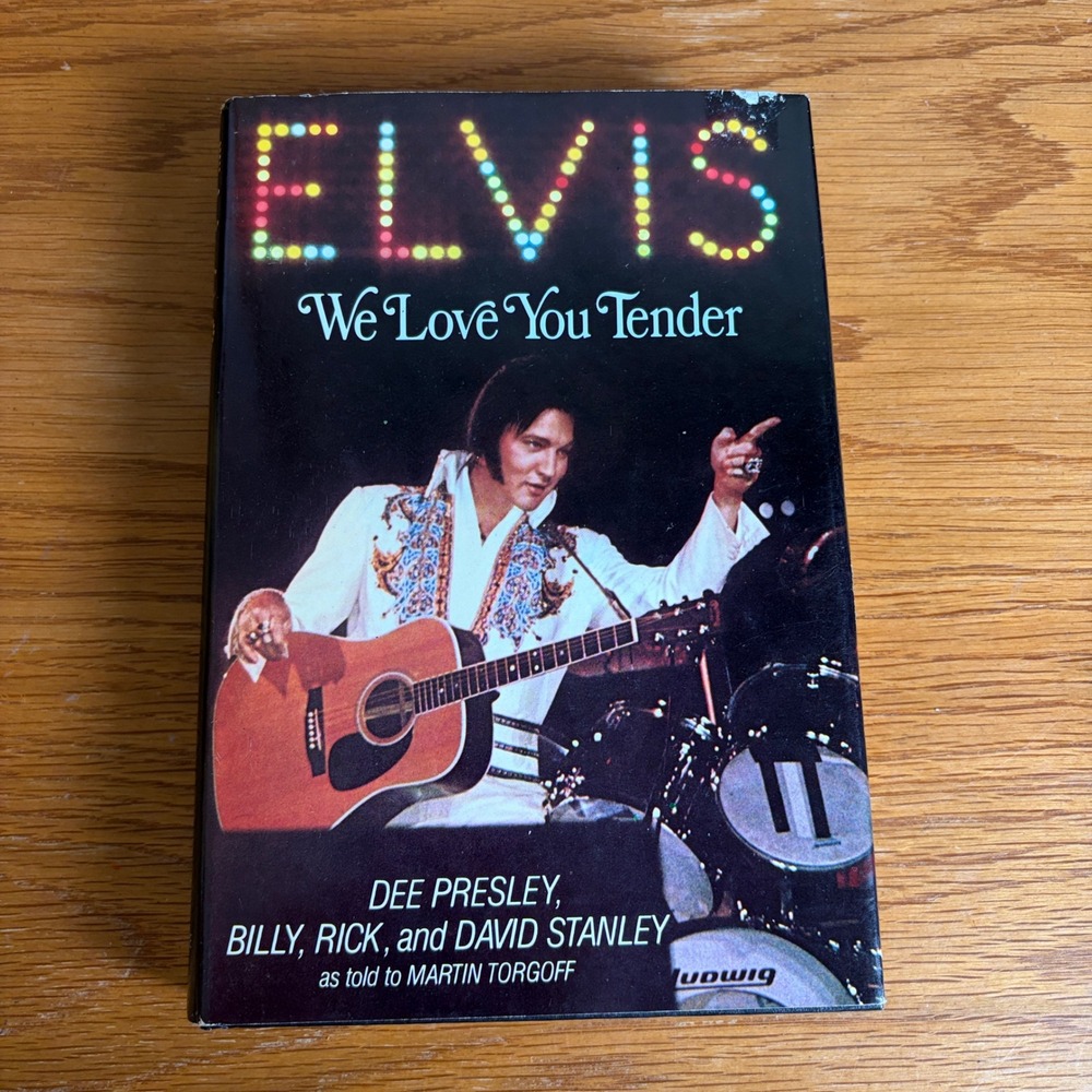 Elvis We Love You Tender by Dee Rick Billy David Stanley 1980 Hardcover Book
